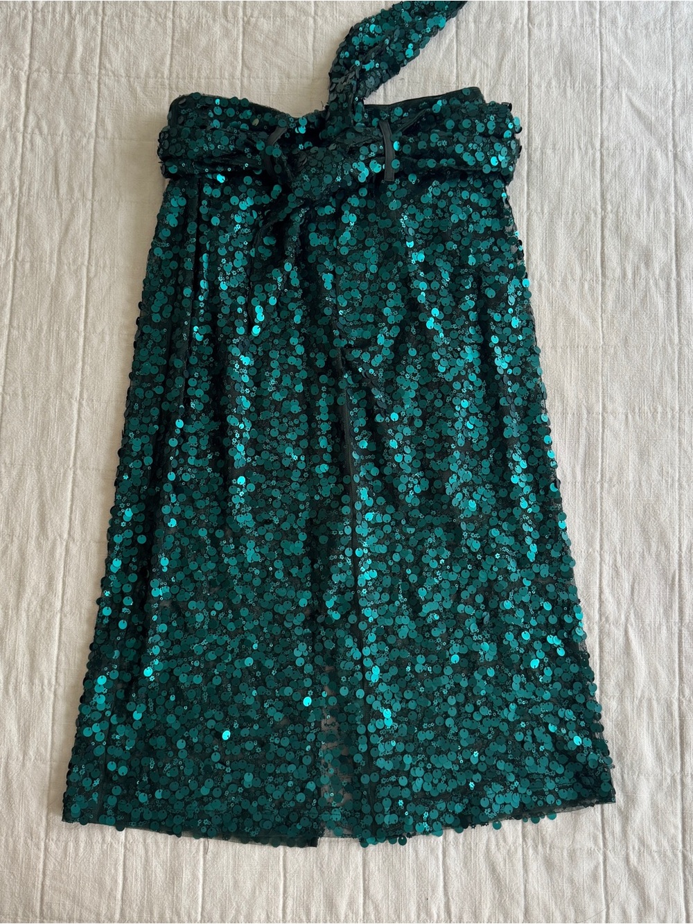 Scotch and Soda teal sequined skirt